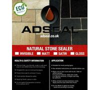 AdSeal NaturalStoneSealer, Invisible Indian Sandstone sealer for Natural Stone, Sandstone, Yorkstone, Limestone etc