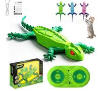 ADSIBILANT Gecko Rush Cat Toy Remote Control Climbing Gecko Toy for Cats, Interactive Toys Climbing Cat Toys that Climbs The Wall for Indoor Cats，Green