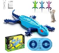 ADSIBILANT Gecko Rush Cat Toy Remote Control Climbing Gecko Toy for Cats, Interactive Toys Climbing Cat Toys that Climbs The Wall for Indoor Cats，Blue
