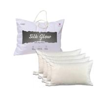 adsin 4-Pack Hotel Quality Stripe Pillows Soft Hollowfibre Bounce Back Pillows Rapid Rebound & Dust Proof Supportive for Back, Stomach & Side Sleepers, Hypoallergenic, Bed Pillows