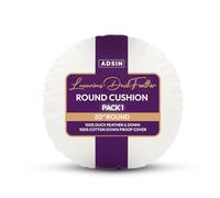 adsin Hollowfibre Round Cushion Inserts, Luxurious Cushion Pads (1 Pack, 20") Circle Pillow For Side Slippers, White Inserts Plush, Hypoallergenic Filler & Inners Perfect for Sofa, Bed & Chairs