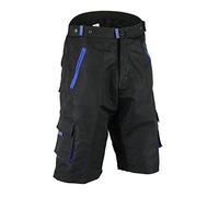 adsin® Men Cycling Shorts MTB Bicycle Downhill Off Road Cool Max Padded Detachable Liner Causal Absorbs Moisture Comfortable Loose Fit Two Zipped Front Pockets Crease-Free Shorts Plus Size