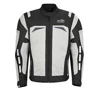 adsin® Men Motorcycle Jacket Motorbike Protective Jacket Waterproof CE Armoured Protect Cordura Biker Multi Functional Grey Black Hi Viz Medium