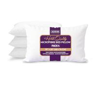 Adsin Microfiber Pillows 4 Pack Hotel Quality Hypoallergenic, Dustmite Resistant & Breathable Cover, Soft & Supportive Bounce-Back Luxury Pillows for Stomach, Back & Side Sleep, Standard Size(19"x29")