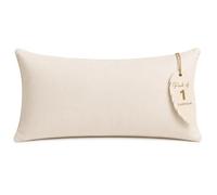 adsin Set of 1 Duck Feather Cushion Inserts - 35cm x 60cm (14" x 24") - Off-White Throw Pillow Pads with 100% Cotton Down-Proof Cover - Soft & Supportive Inner Fillers for Sofas & Beds
