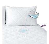 Adsin Waterproof King Mattress Protector - 30 cm Extra-Deep Quilted Microfibre & Breathable, Anti-Allergy Fitted Cover (King, 150 × 200 cm)