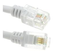 kenable ADSL 2+ High Speed Broadband Modem Cable RJ11 to RJ11 10m WHITE
