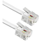 ADSL 2+ High Speed Broadband RJ11 Cable 6P4C Telephone Extension Cable | Gold Plated Connector Cat5e BT Broadband Modem to Phone Socket Lead for Landline Router, 3Meters