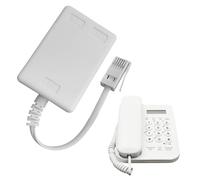 ADSL Filter, BT Plug to ADSL RJ11 Connector, ADSL Microfilter Splitter, Microfilter for Broadband Phone, Socket Splitter Cable Compatible with BT Sky Talktalk Landline Modem Router Fax Wifi Telephone