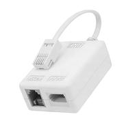 ADSL Filter BT Telephone Splitters with Cable and RJ11 Connection Adapter, ADSL Microfilter BT Plug/Socket Internet and Telephone Socket Splitter Cable for Landline Modem Router Wifi Plug Telephone Wh