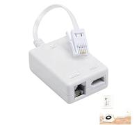 ADSL Filter Microfilter, BT Plug to ADSL RJ11 Broadband Internet Microfilter Splitter for Broadband Modem Router and Telephone Line, Noise Reduction Broadband Filter Compatible with BT Sky TalkTalk