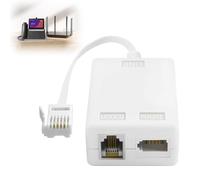 ADSL Filter Microfilter for Broadband/Phone BT Plug to ADSL RJ11 Broadband Internet Microfilter Splitter for BT Sky Talktalk - BT Microfilter for Modem Telephone Fax - Internet and Telephone Splitter
