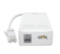 ADSL Filter Microfilter for Phone/Broadband, BT Plug to ADSL RJ11 Broadband Internet Microfilter Splitter with Cable Male to Female for BT Sky Talktalk Phone Landline Modem Router Wifi Telephone Fax