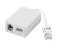 ADSL Filter Microfilter for Phone/Broadband BT Plug to ADSL RJ11 Broadband Internet Microfilter Splitter Connector, Internet and Telephone Splitter for BT Sky Talktalk Wifi Modem Fax