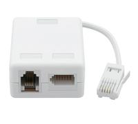 ADSL Filter Microfilter for Phone, BT Plug to ADSL RJ11 Internet Broadband | Microfilter Splitter White Socket Splitter Lead for Sky TalkTalk Router Wifi Telephone Fax Landline Modem Vodafone
