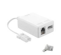 ADSL Filter Microfilter Splitter for Broadband & Telephone, BT Plug to ADSL RJ11 Connector, Noise Reduction Adapter for Modem, Router, Phone, Fax, Landline, and Alarm System Stable Reliable Signal