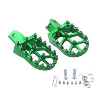 Adsspro Motorcycle CNC Aluminum Foot Pegs Foot Pedals Rests Footpegs For CT200U CT200U-EX BT200X CT100U Mega Moto Trail 100cc 212cc 196cc mini bikes Dirt Pit Bike (Green)