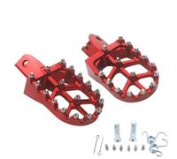 Adsspro Motorcycle CNC Aluminum Foot Pegs Foot Pedals Rests Footpegs For CT200U CT200U-EX BT200X CT100U Mega Moto Trail 100cc 212cc 196cc mini bikes Dirt Pit Bike (Red)
