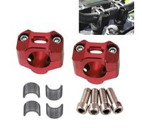 Adsspro Universal Motorcycle 7/8" 1 1/8" 22MM 28MM CNC Aluminum Handlebar Handle Risers Adjustable Fat Bar Adapter Mount Clamps Universal For EXC KLX KXF YZF CRF XR SX SXF XCW WR YZ Dirt Pit Bike