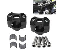 Adsspro Universal Motorcycle 7/8" 1 1/8" 22MM 28MM CNC Aluminum Handlebar Handle Risers Adjustable Fat Bar Adapter Mount Clamps Universal For EXC KLX KXF YZF CRF XR SX SXF XCW WR YZ Dirt Pit Bike