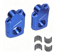 Adsspro Universal Motorcycle 7/8" 1 1/8" 22MM 28MM CNC Handlebar Handle Risers Adjustable Fat Bar Adapter Mount Clamps For EXC KLX KXF YZF CRF XR SX SXF XCW WR YZ Dirt Pit Bike (Blue)