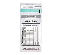 ADSURE Deposit Bags For Cash | Pack of 1000 | 5"x9"| Clear Plastic Tamper Evident Bag | Write-On Panel and Tear-Off Receipt | Bank Deposit Envelopes | Ideal for Cash Handling