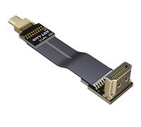 ADT-Link FPV Cable for HDMI Micro Mini Flat Camera Connector 5cm-50cm Flexible Wire Line 18Gbps 4K@50/60 2160p for HDMI2.0 for FPV Camera (25cm,A2-D1)