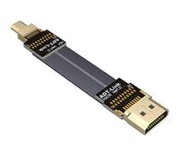 ADT-Link FPV Cable for HDMI Micro Mini Flat Camera Connector 5cm-50cm Flexible Wire Line 18Gbps 4K@50/60 2160p for HDMI2.0 for FPV Camera (10cm,A1R-D1)