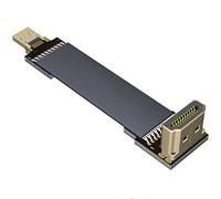 ADT-Link FPV Cable for HDMI Micro Mini Flat Camera Connector 5cm-50cm Flexible Wire Line 18Gbps 4K@50/60 2160p for HDMI2.0 for FPV Camera (20cm,A2-D4)