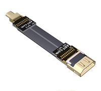 ADT-Link FPV Cable for HDMI Micro Mini Flat Camera Connector 5cm-50cm Flexible Wire Line 18Gbps 4K@50/60 2160p for HDMI2.0 for FPV Camera (15cm,A4-D1)