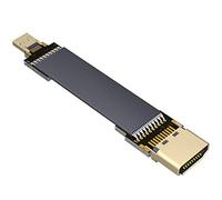 ADT-Link FPV Cable for HDMI Micro Mini Flat Camera Connector 5cm-50cm Flexible Wire Line 18Gbps 4K@50/60 2160p for HDMI2.0 for FPV Camera (40cm,A1-D4)