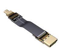 ADT-Link FPV Cable for HDMI Micro Mini Flat Camera Connector 5cm-50cm Flexible Wire Line 18Gbps 4K@50/60 2160p for HDMI2.0 for FPV Camera (30cm,A1-D1)