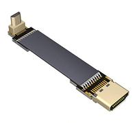 ADT-Link FPV Cable for HDMI Micro Mini Flat Camera Connector 5cm-50cm Flexible Wire Line 18Gbps 4K@50/60 2160p for HDMI2.0 for FPV Camera (45cm,A1-D3)