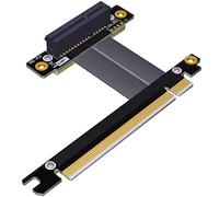 ADT-Link PCIe 3.0 X4 X8 Riser Extender for Gigabit Network Card Industrial SSD Pci-e 3.0 X4 X8 To X16 Extension PCI-Express 3.0 Cable (20cm,R32SL)