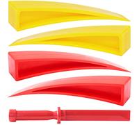 ADTDA 5 Pieces Curved Car Door Window Wedge and Plastic Chisel Scraper,Paintless Dent Repair Tools,Door Wedge Tool for Repair Auto Car Body,Car Auto Repair Home Use Set.