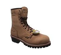 AdTec 9" Super Logger Steel Toe Boots for Men Leather Goodyear Welt Construction & Utility Footwear