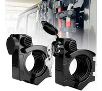 ADTOPI Locking Excavator Holder Quick Release Rubber Clamp for 1.38"-1.97" Diameter Excavator Mount for Roof Rack & Molle Panel Off Road Car Truck UTV ATV (Pack of 2)