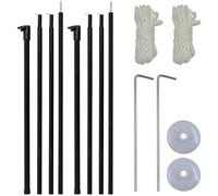 Adtrek 2 x 180-220cm Adjustable Universal Telescopic Tent Poles Awning Camping