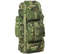 Adtrek Green Camouflage 120L Hiker Backpack Extra Large Hiking/Camping Luggage Rucksack