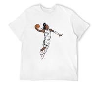 ADU Ja Morant - Maglietta Slam Dunk Memphis,Men's T Shirt White M