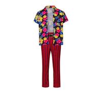 ADuchessCos Ace Ventura Cosplay Pet Detective Costume Movie Shirt Pants Belt Hawaiian Vacation Full Set Outfit, Medium