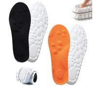 ADUDVLO 2 Pairs Memory Foam Insoles for Men & Women, Soft Cushion Shoe Inserts with Arch Support, Shock Absorption & Pain Relief, Breathable Comfortable Replacement Insoles