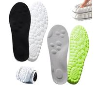 ADUDVLO 2 Pairs Memory Foam Insoles for Men & Women, Soft Cushion Shoe Inserts with Arch Support, Shock Absorption & Pain Relief, Breathable Comfortable Replacement Insoles