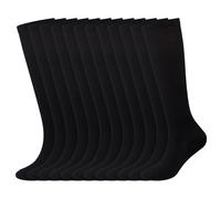 ADUDVLO 6 Pairs Compression Socks for Women & Men, Flight Compression Socks Knee High Flight Sock for Maternity Pregnancy Nurses Flying(UK, Alpha, S, M, Regular, Regular, Black*6)