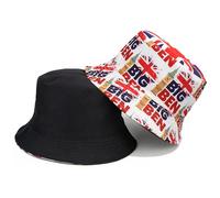 ADUDVLO England Bucket Hat for Football World Cup, Unisex Double-Sided Reversible British Flag Sun Hat, Fade Resistant Patriotic Summer Hat for Festivals, Parties & Sports Events (B#)