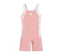 ADUDVLO Girls Swimming Costume - Quick Dry One Piece Bathing Suit, Comfortable & Stretchy Solid Color Swimwear for Ages 5-16 (UK, Age, 14 Years, 16 Years, Regular, Pink)