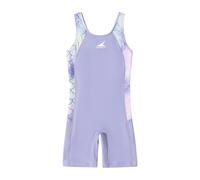 ADUDVLO Girls Swimming Costume - Quick Dry One Piece Bathing Suit, Comfortable & Stretchy Solid Color Swimwear for Ages 5-16 (UK, Age, 12 Years, 13 Years, Regular, Purple)