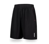 ADUDVLO Men's Running Shorts with Zip Pockets | Quick-Dry & Lightweight Gym Training Shorts | Reflective Details for Jogging, Workouts & Fitness (UK, Alpha, M, Regular, Regular) Black