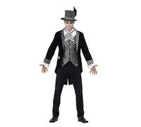 Adule Deluxe Dark Mad Hatter Halloween Fancy Dress Costume