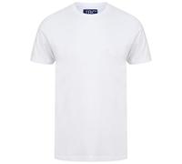 Adult 100% Cotton Crew Neck T-Shirt, Premium Casual Durable Plain Summer Short Sleeve Pullover Workout Sports Solid Tee Top for Men Women UK Plus Sizes S to 5XL, (White-S)